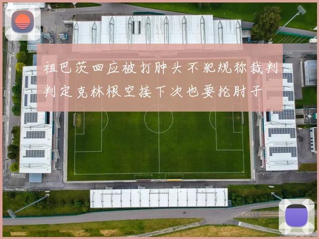祖巴茨回应被打肿头不犯规称裁判判定克林根空接下次也要抡肘子